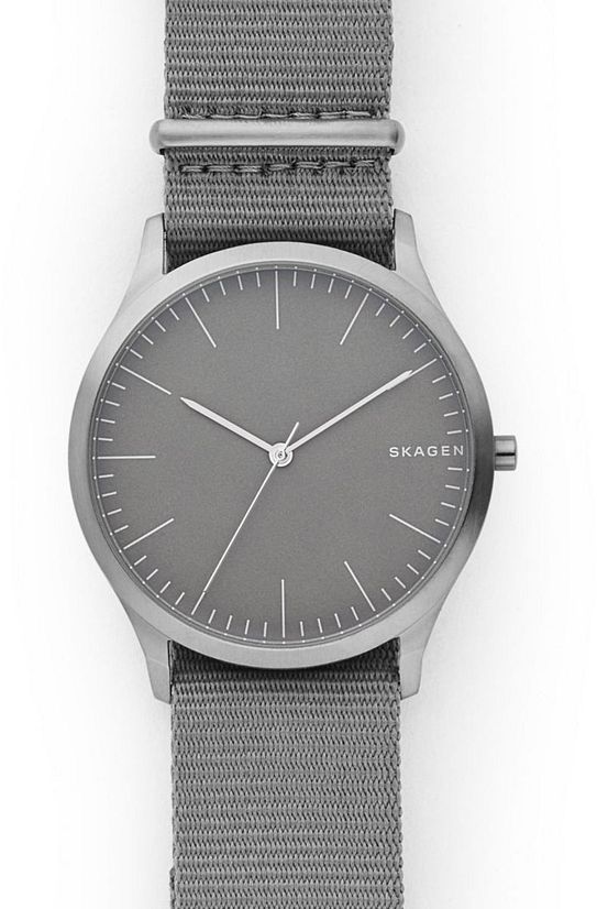 Men's Skagen Jorn Gray Nylon Strap Watch SKW6366