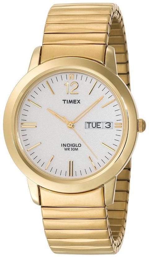 Men's Timex Chambers Street Gold Tone Expansion Band Watch T21942