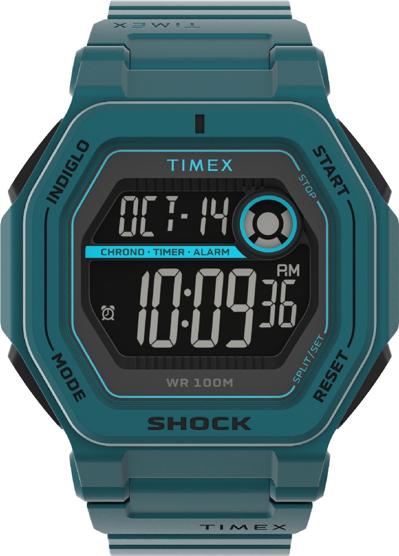 Men's Timex Command Encounter 45mm Digital Blue Resin Strap Watch TW2V59900