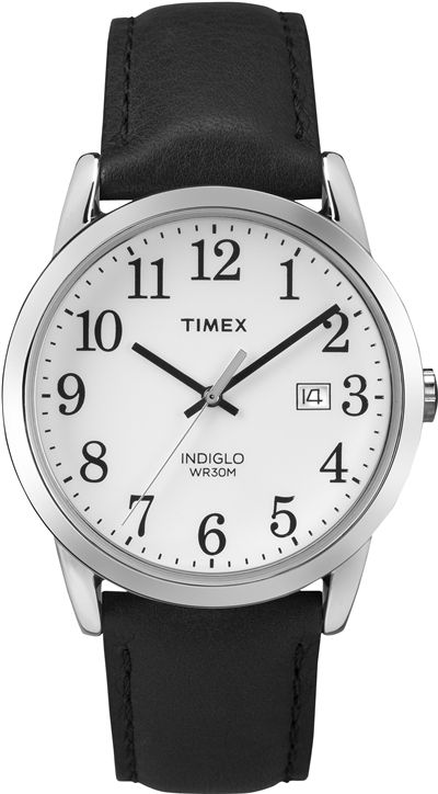 Men's Timex Easy Reader 38mm Leather Strap Watch TW2P75600