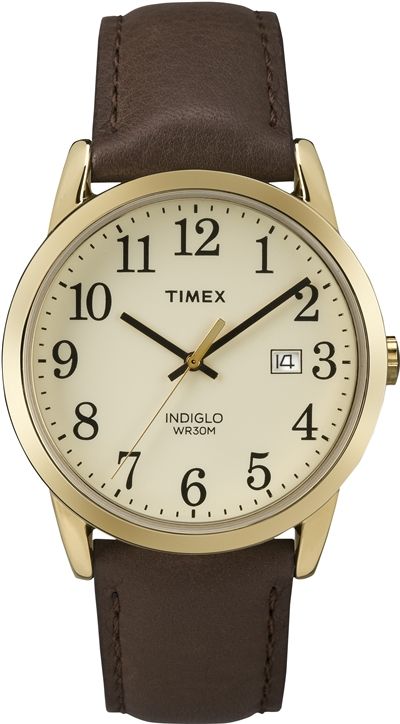Men's Timex Easy Reader 20mm Leather Strap Watch TW2P75800