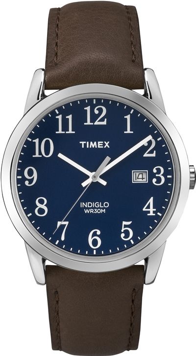 Men's Timex Easy Reader 38mm Leather Strap Watch TW2P75900