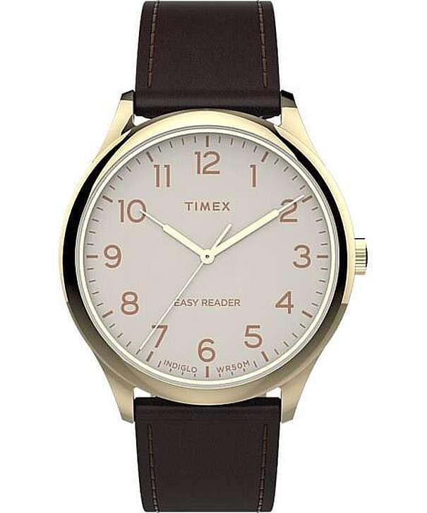 Men's Timex Easy Reader Quartz Gold Watch TW2V28100