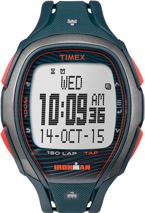 Men's Timex Ironman Sleek 150 Full Blue Silicone Strap Watch TW5M09700