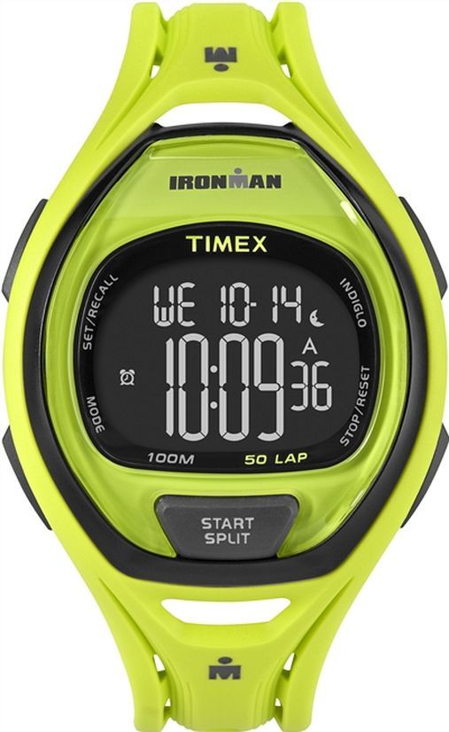 Men's Timex Ironman Sleek 50 Full Yellow Silicone Band Watch TW5M01700