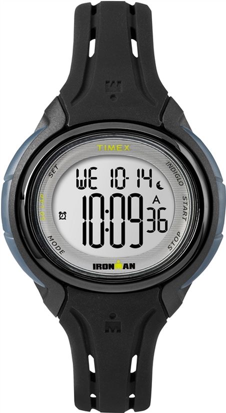 Men's Timex Ironman Sleek 50 Mid Black Silicone Band Watch TW5M13700