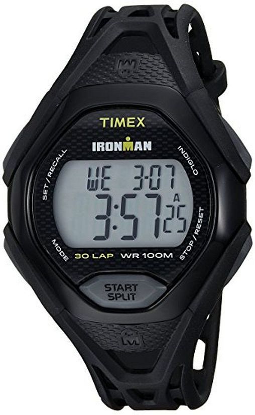 Men's Timex Mid Size Ironman Sleek 30 Black Resin Band Watch TW5M104009J