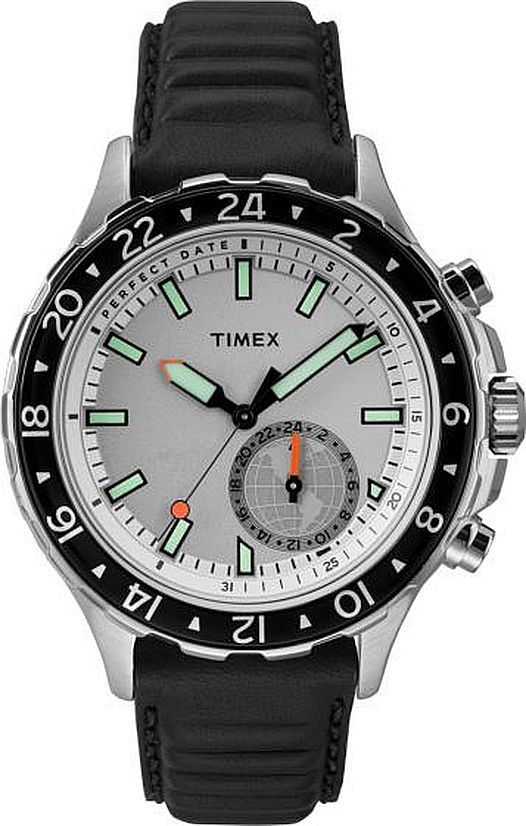 Men's Timex Tech Move Classic Black Leather Strap Watch TW2R39500