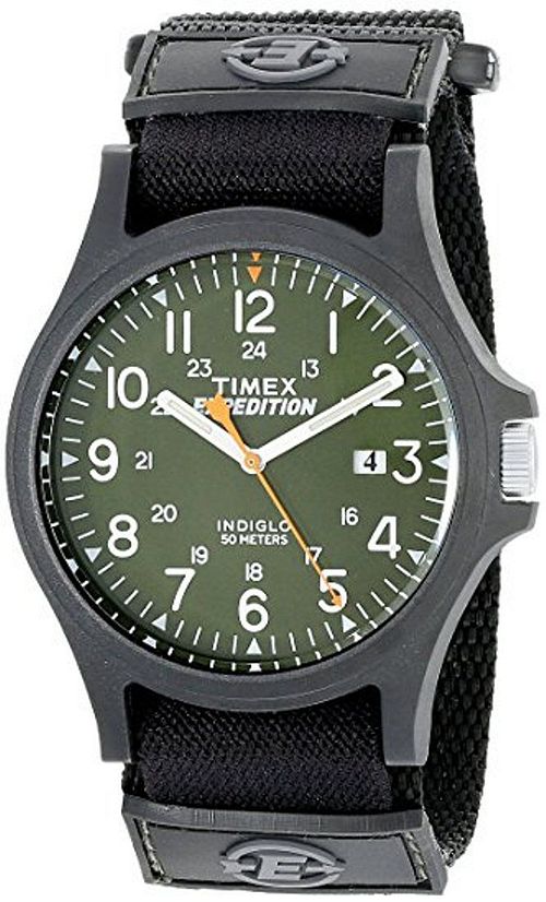 Men's Timex Expedition Acadia Black Nylon Strap Watch TW4B00100 TW4B00100