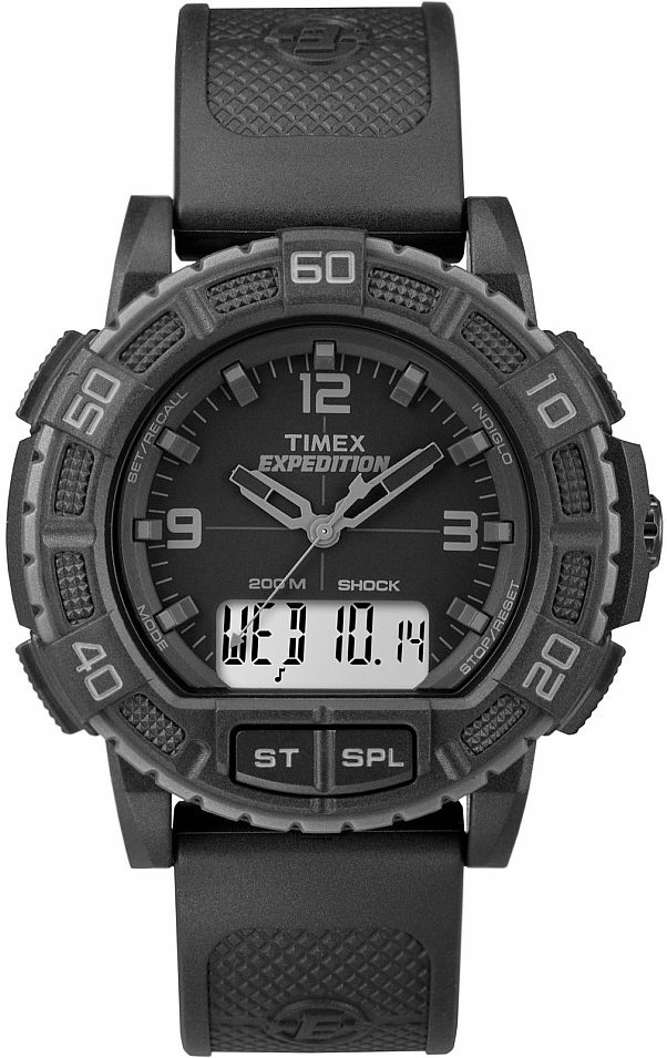 Men's Black Timex Expedition Double Shock Watch TW4B00800