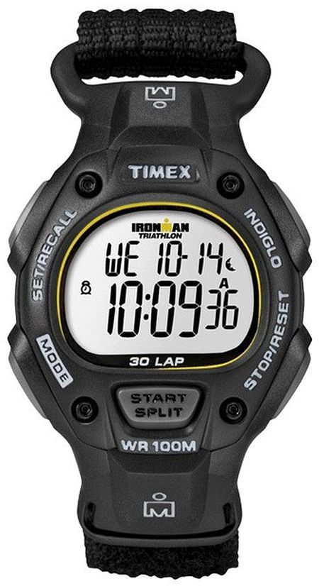 Men's Timex Fullsize Ironman Classic 30 Black Nylon Band Watch T5K693