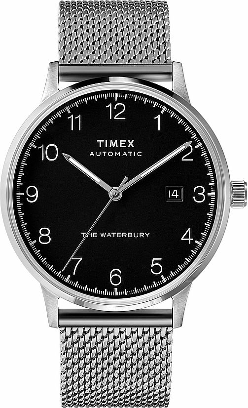 Men's Timex Waterbury Silver Tone Automatic Watch TW2T70200