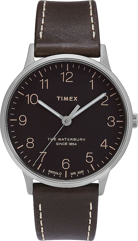 Men's Timex Waterbury Stainless Steel Silver Tone Watch TW2T27700