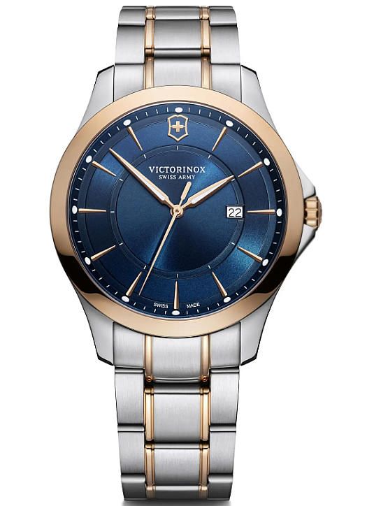 Men's Victorinox Swiss Army Alliance Two Tone Classic Steel Elegant Watch 241911