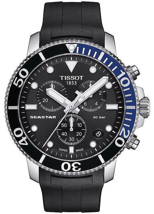 Mens Tissot 1853 Seastar 1000 Chronograph Swiss Diver's Watch T1204171705102