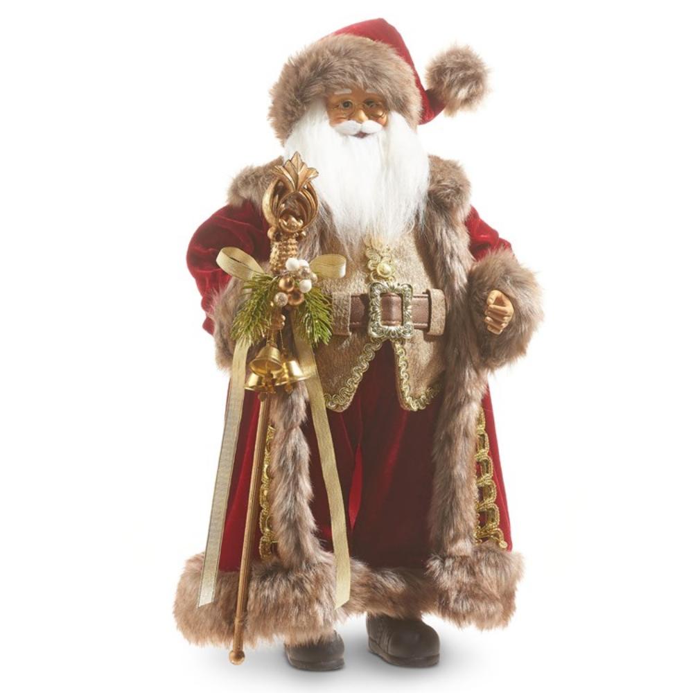18" Gold Santa