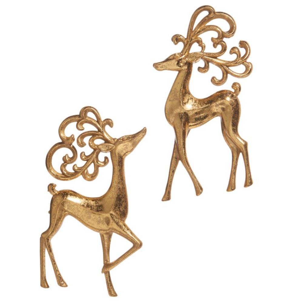 5.25" Ornate Deer Ornament- Single Ornament-Assorted Styles