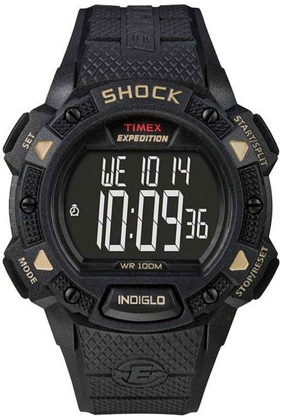 Men's Timex Expedition Digital Black Slicone Band Watch T49896