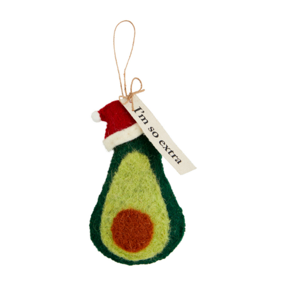 Mud Pie Avocado Ornament