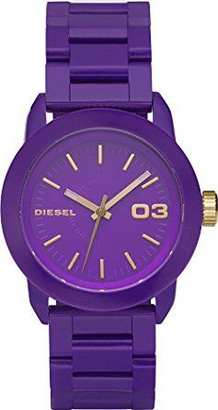 Women's Diesel All Purple Acrylic 3 hands Watch DZ5264