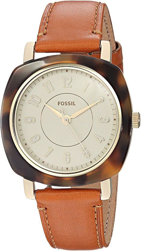 Women's Fossil Idealist Slim Brown Leather Band Watch ES4281