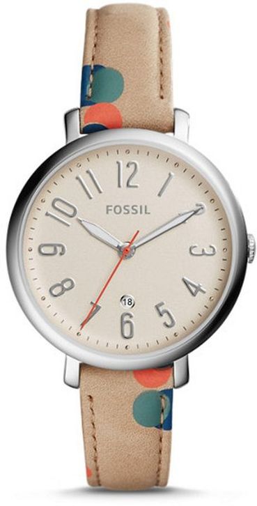 Women's Fossil Jacqueline Polka Dot Strap Watch ES4133