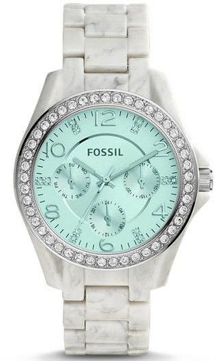 Women's Fossil Riley Multifunction Horn Acetate Watch ES4015