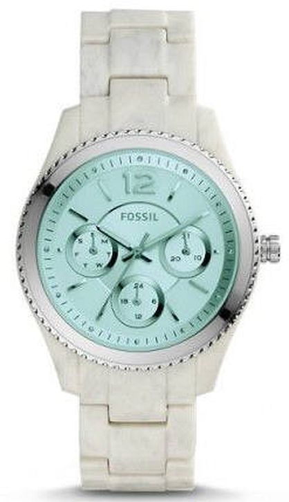 Women's Fossil Stella Multifunction Horn Acetate Watch ES4019
