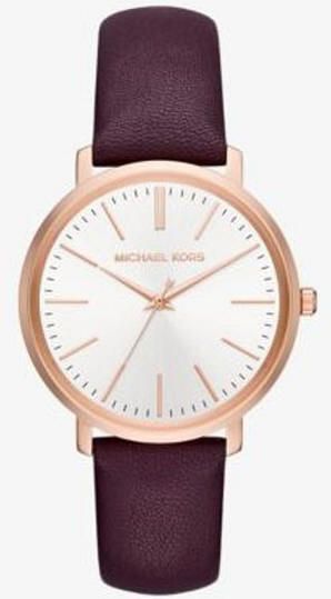 Women's Michael Kors Jaryn Burgundy Leather Watch MK2605