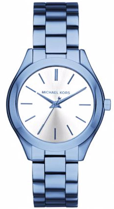 Women's Michael Kors Mini Slim Runway Blue Steel Watch MK3674