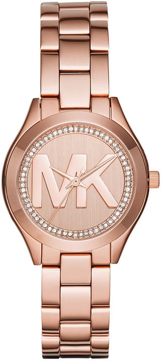 Women's Michael Kors Mini Slim Runway Rose Gold Watch MK3549