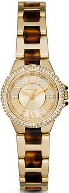 Women's Two-Tone Michael Kors Petite Camille Glitz Watch MK4291