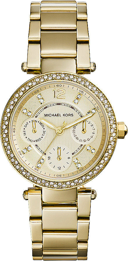 Women's Michael Kors Mini Parker Chronograph Glitz Watch MK6056