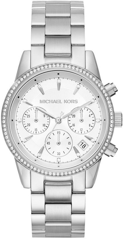 Women's Michael Kors Ritz Chronograph Steel Watch MK6428