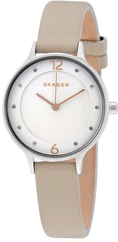 Women's Skagen Anita Tan Leather Band Watch SKW2648