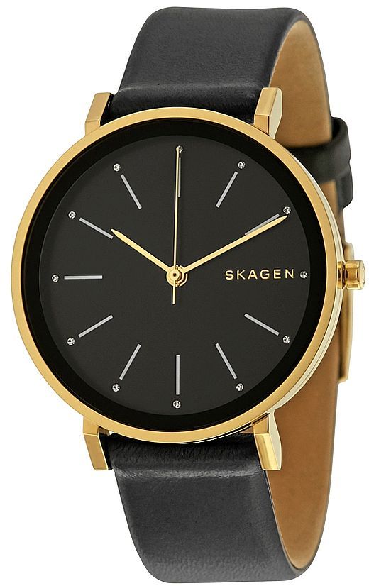 Women's Skagen Hald Black Strap Watch SKW2511