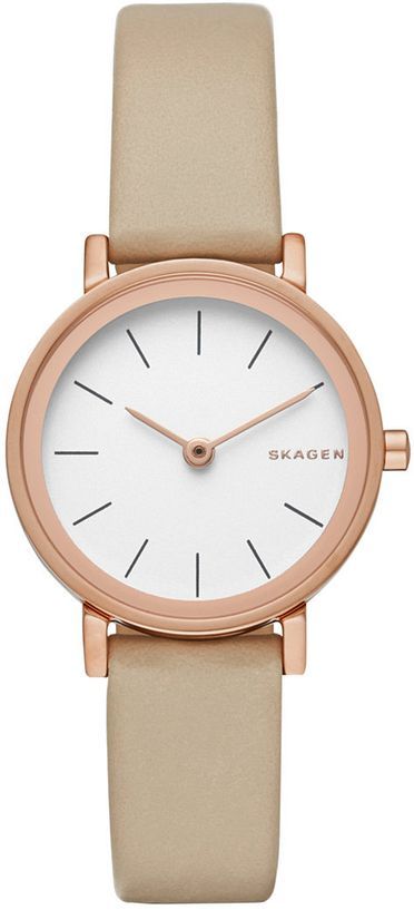 Women's Skagen Hald Tan Leather Strap Watch SKW2494