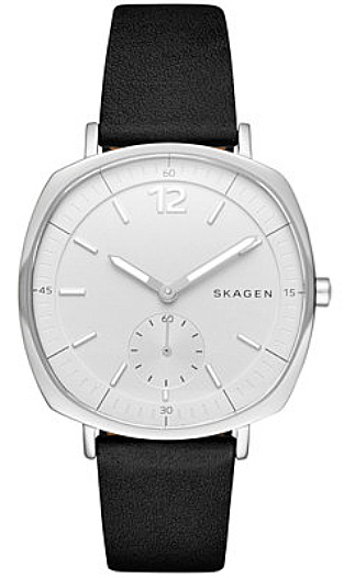 Women's Skagen Rungted Leather Band Watch SKW2403