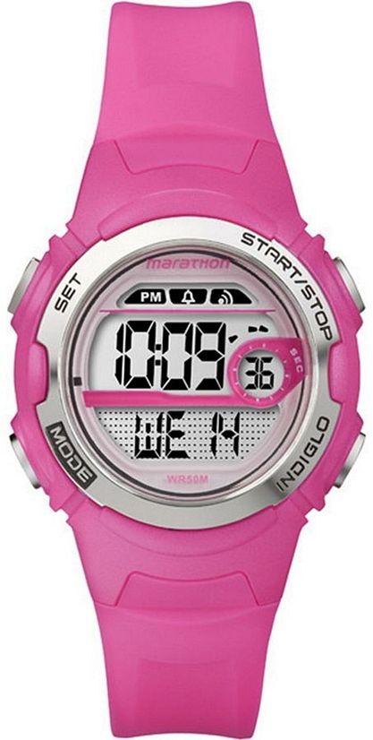 Women's Timex Marathon Sport Pink Band Digital Watch T5K771