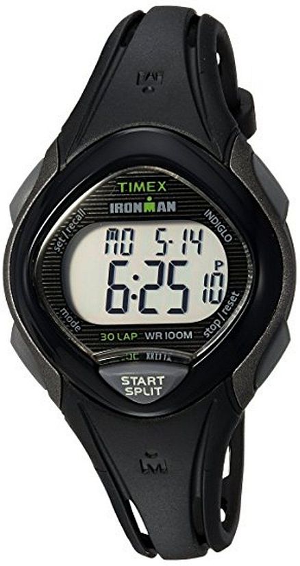 Women's Timex Mid Size Ironman Sleek 30 Black Resin Band Watch TW5M10300