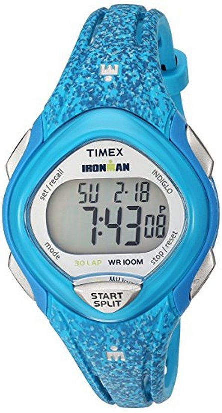 Women's Timex Mid Size Ironman Sleek 30 Blue  Resin Watch TW5M08800